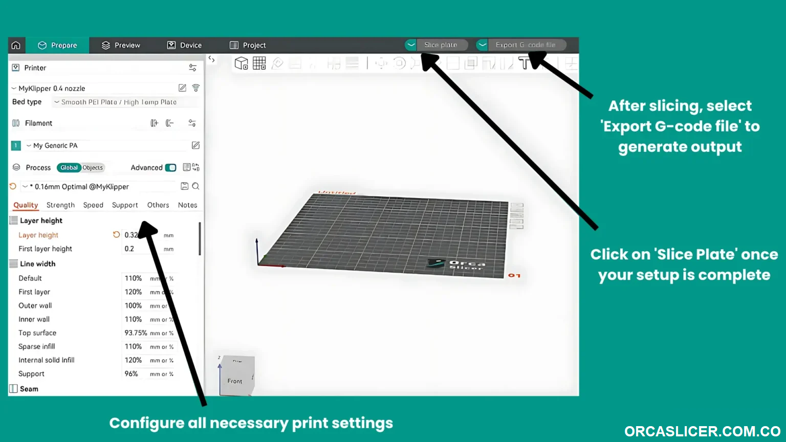 Setting Orca Slicer 1